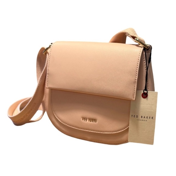Ted Baker Handbags - TED BAKER Baby Pink Webbing Darcell Satchel Cross-Body purse New w/tags